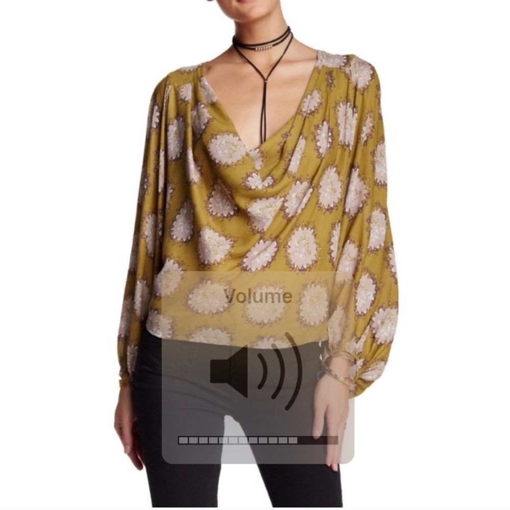 Free people cowl neck blouse